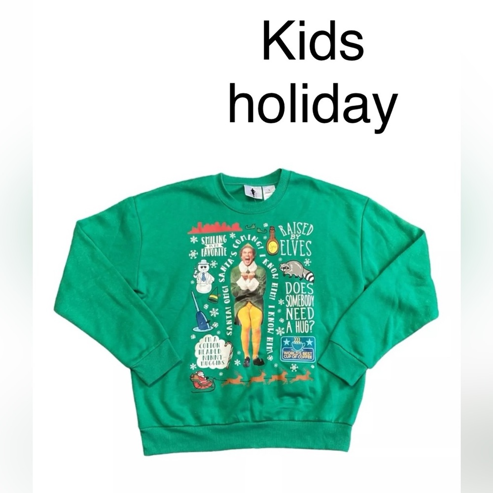holiday kids sweatshirt for kids size 8 voice talks when push buttonsss